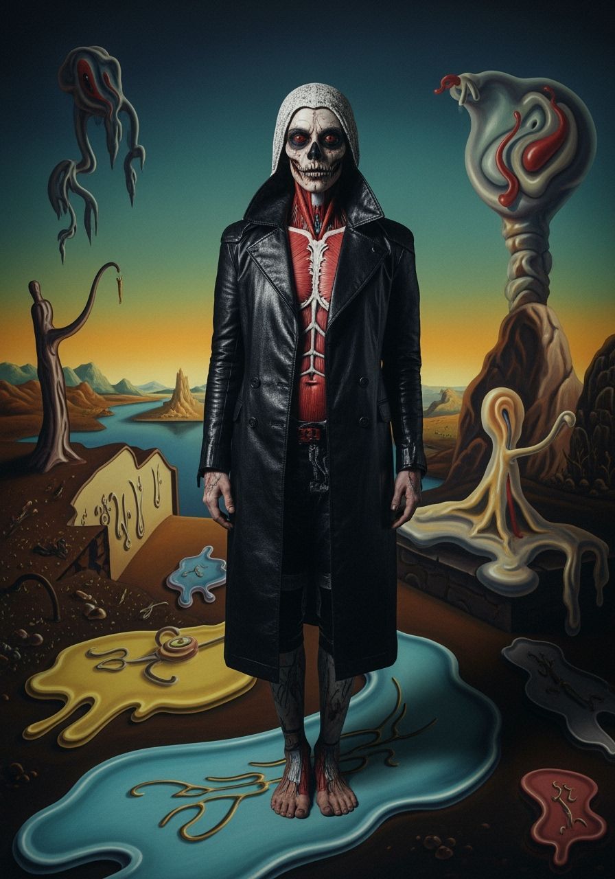 Macabre Bafflegab in Surreal Dalí-esque Landscape