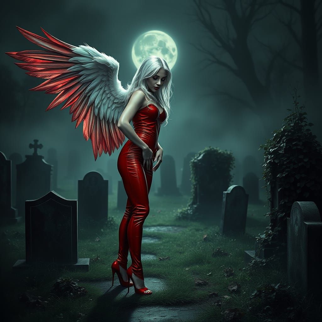 Angel of Redemption in Dark Fantasy Style