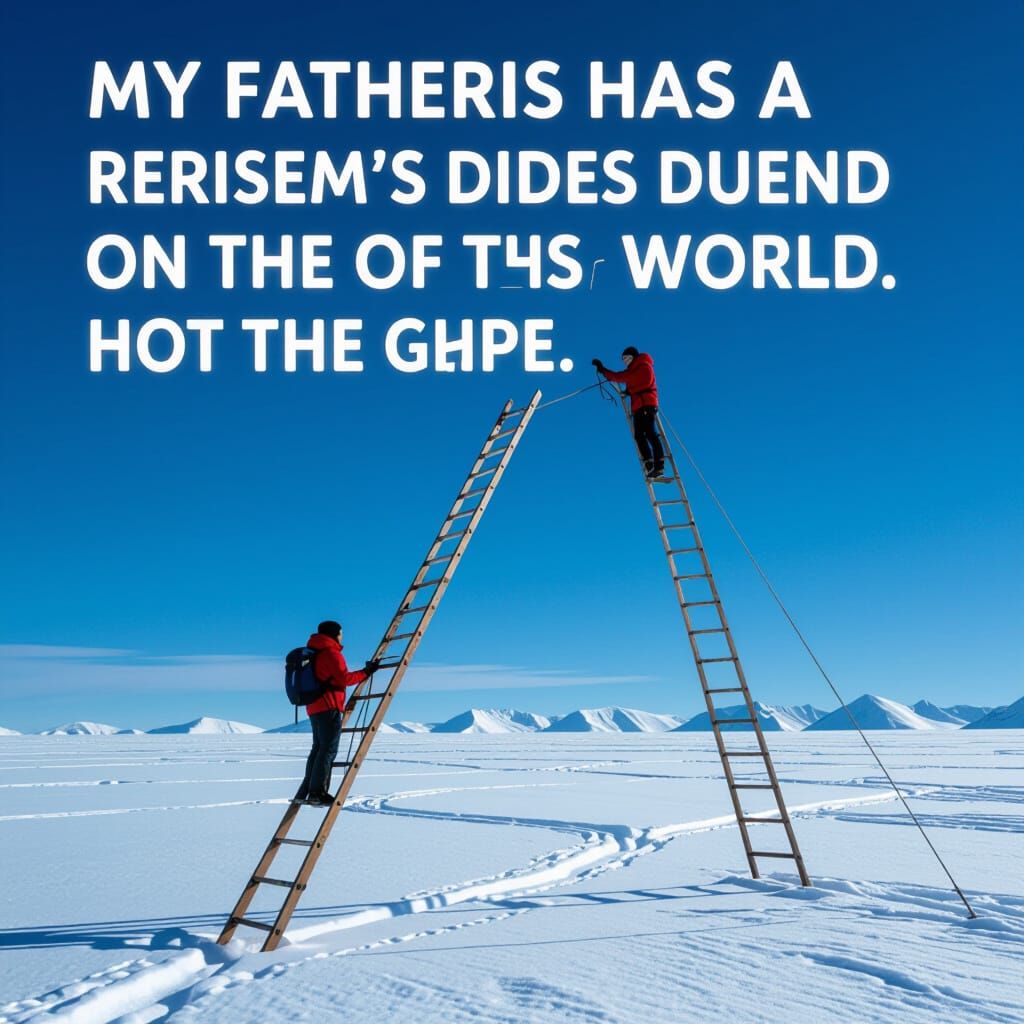 Surreal Ladder Reaching the World's End