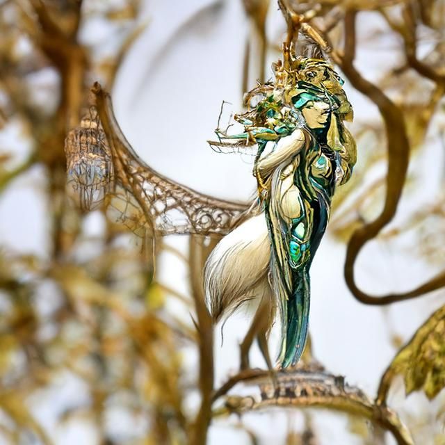 Artemis Concept Art in Art Nouveau Style