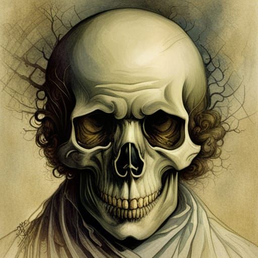 Grim Reaper's Tinder profile picture by Per.