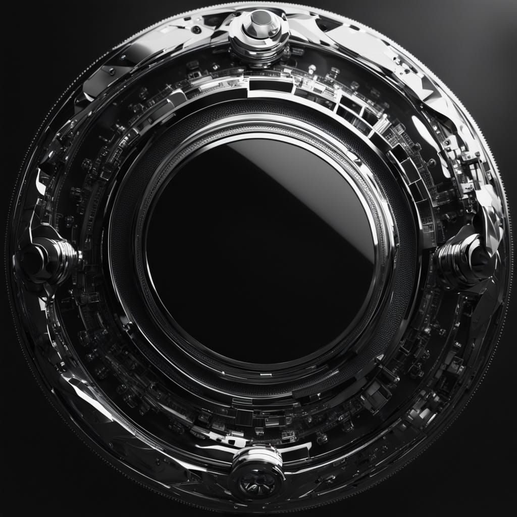 Luxurious Chrome Portrait in Soft Dramatic Lighting