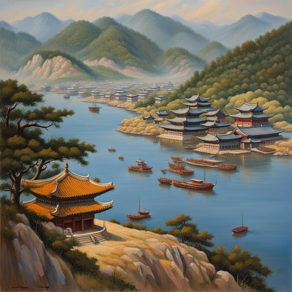 South Korea: Oil Painting by James Gurney