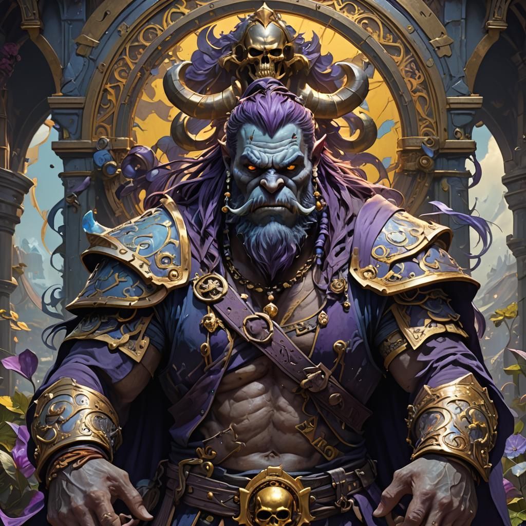 Ogre Pirate Concept Art in Dark Fantasy Style