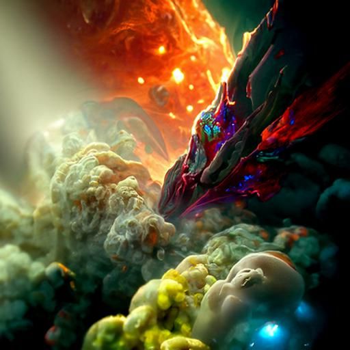 Birth of a Nebula: Detailed Matte Painting