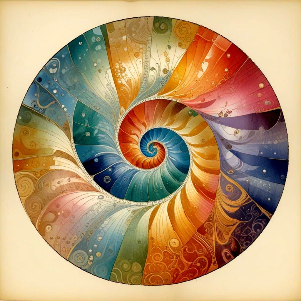 Abstract spiral pattern