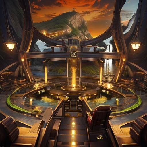 Stunning Sunset Over Water in Photorealistic 3D