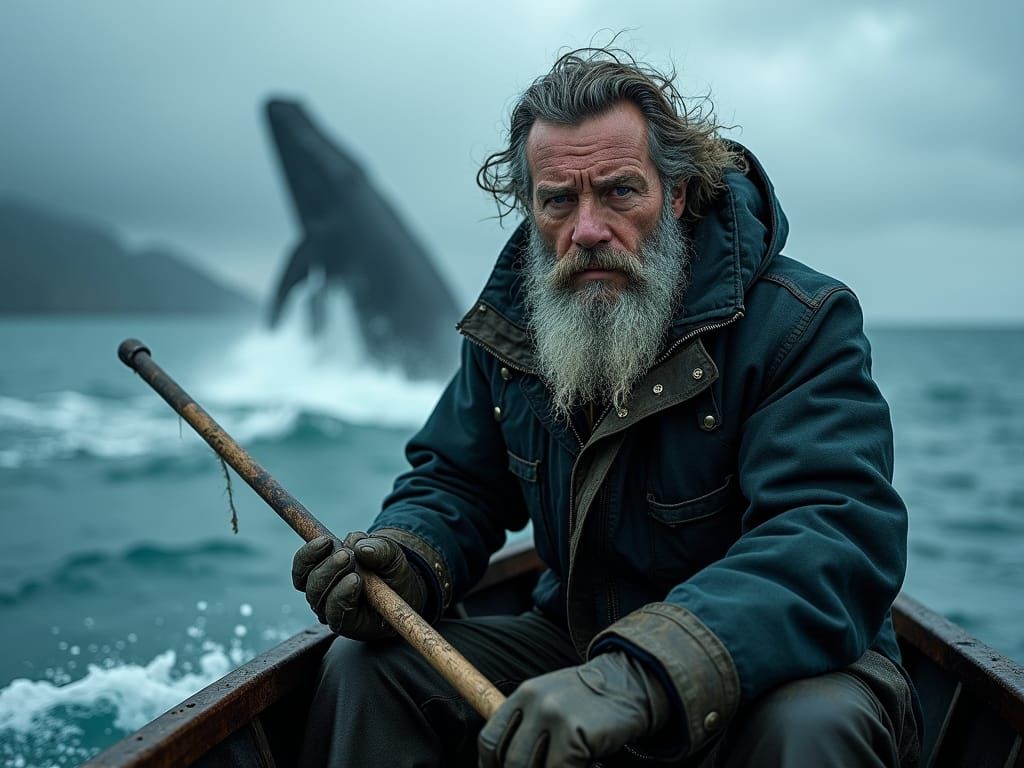 Captain Ahab and Moby Dick