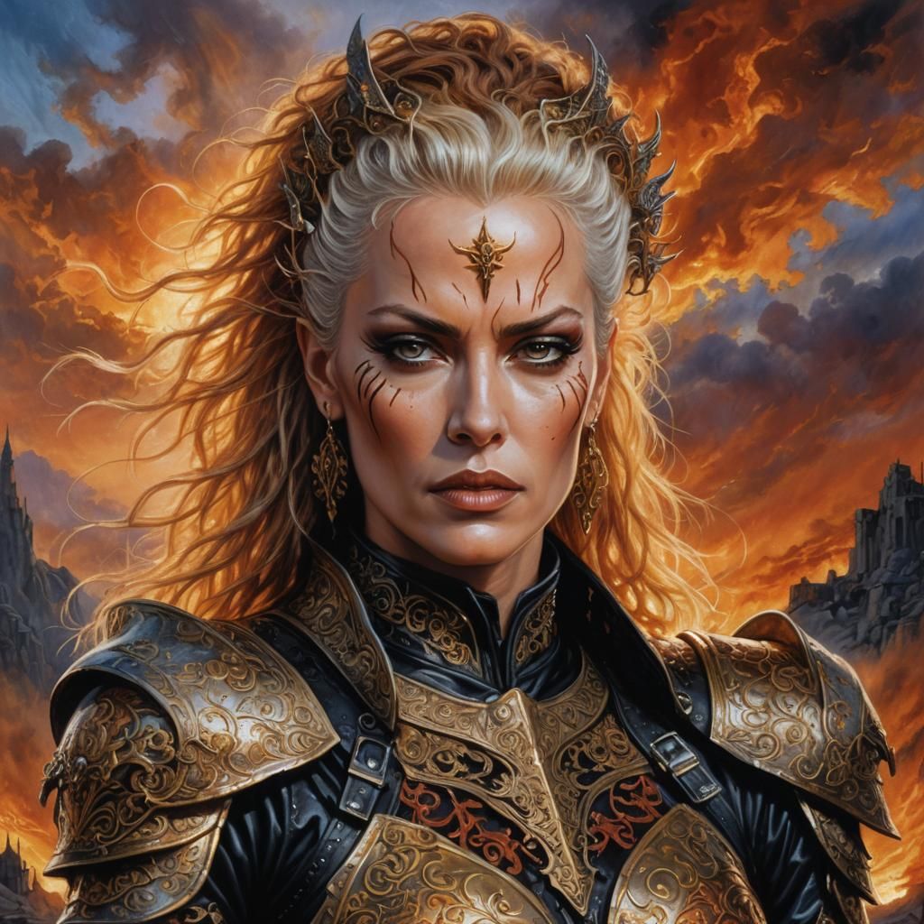 Heroic Fantasy Portrait with Cinematic Lighting