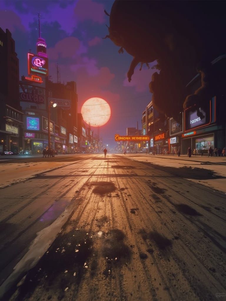 Neo-Peoria Dystopia: Rainbow Wars Erupt in Fauvist Metropoli...