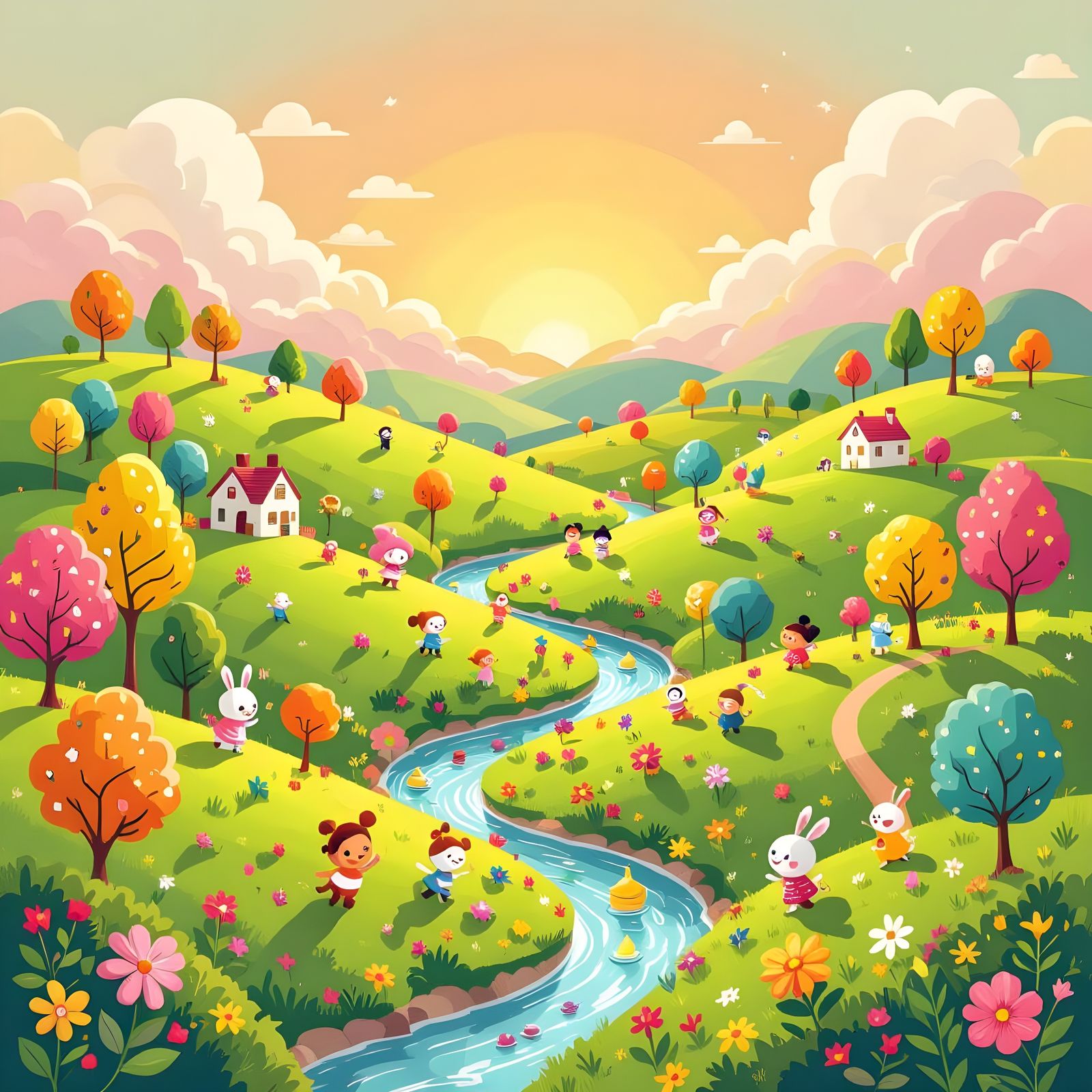 A Joyful World Full of Fun and Happiness