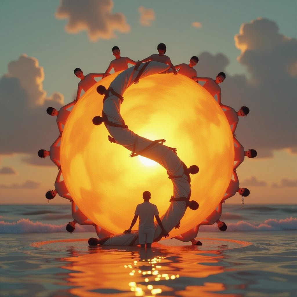 Yin Yang of People on the Sun