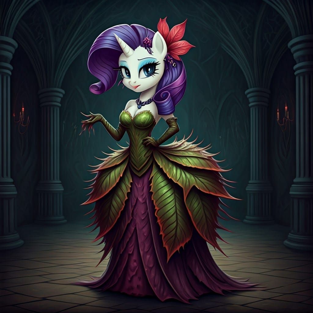 Mysterious Rarity in Gothic Venus Flytrap Gown