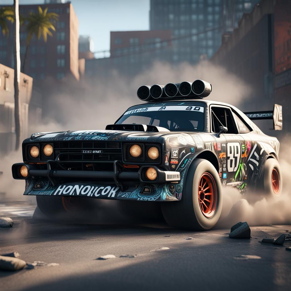 Ken Block Hoonicorn: 3D Cinematic Game Render