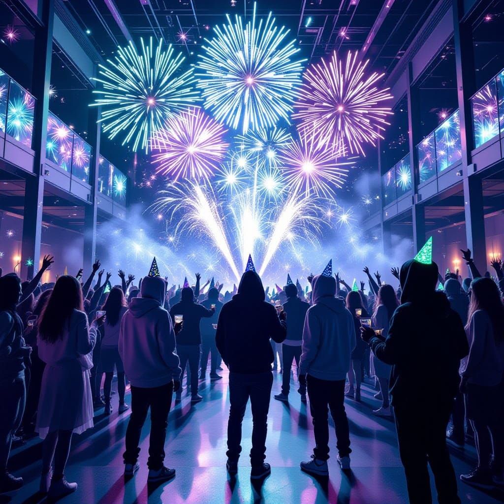 Undead Celebrate New Year's Eve with Ghostly Fireworks