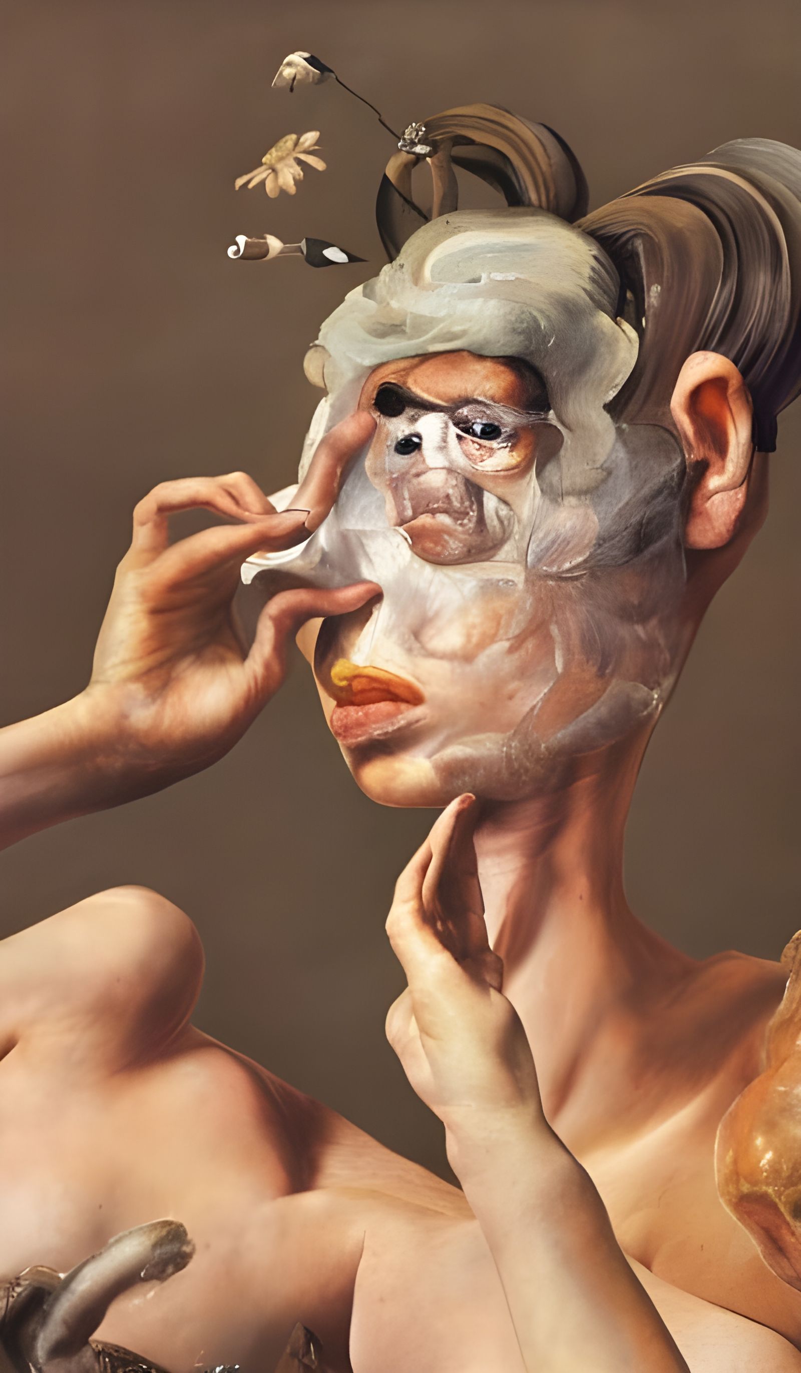 Intricate Portrait in Expressionist Style