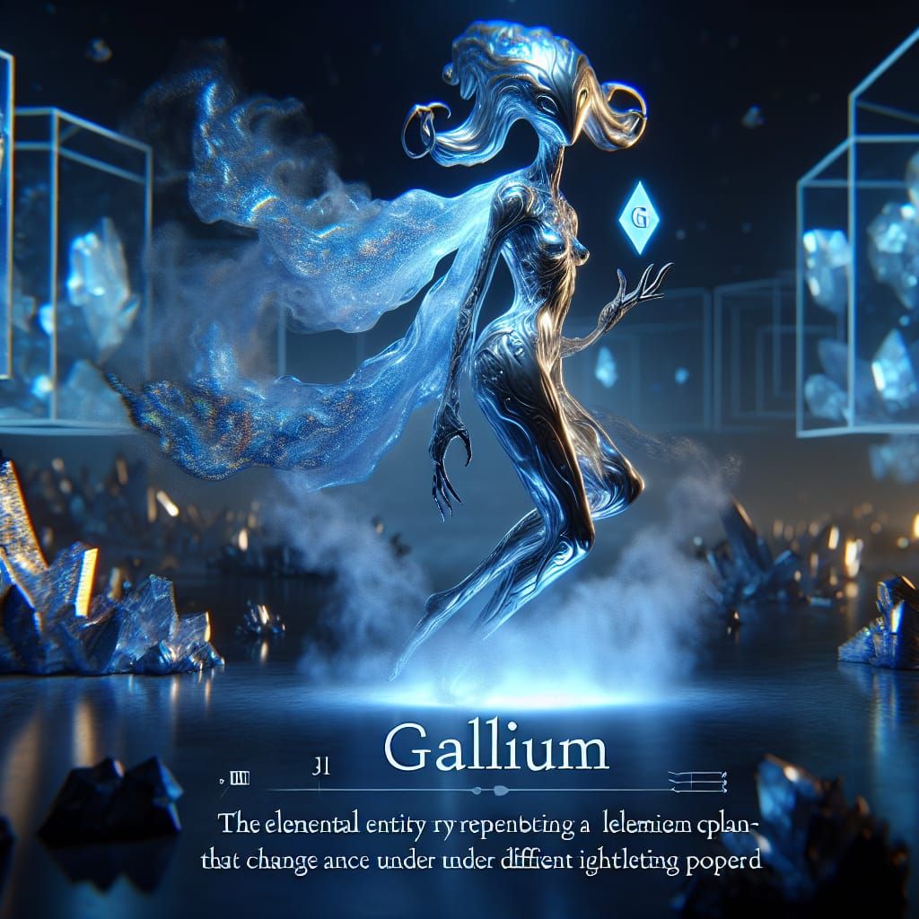 Luminescent Gallium Elemental in a Crystalline Realm
