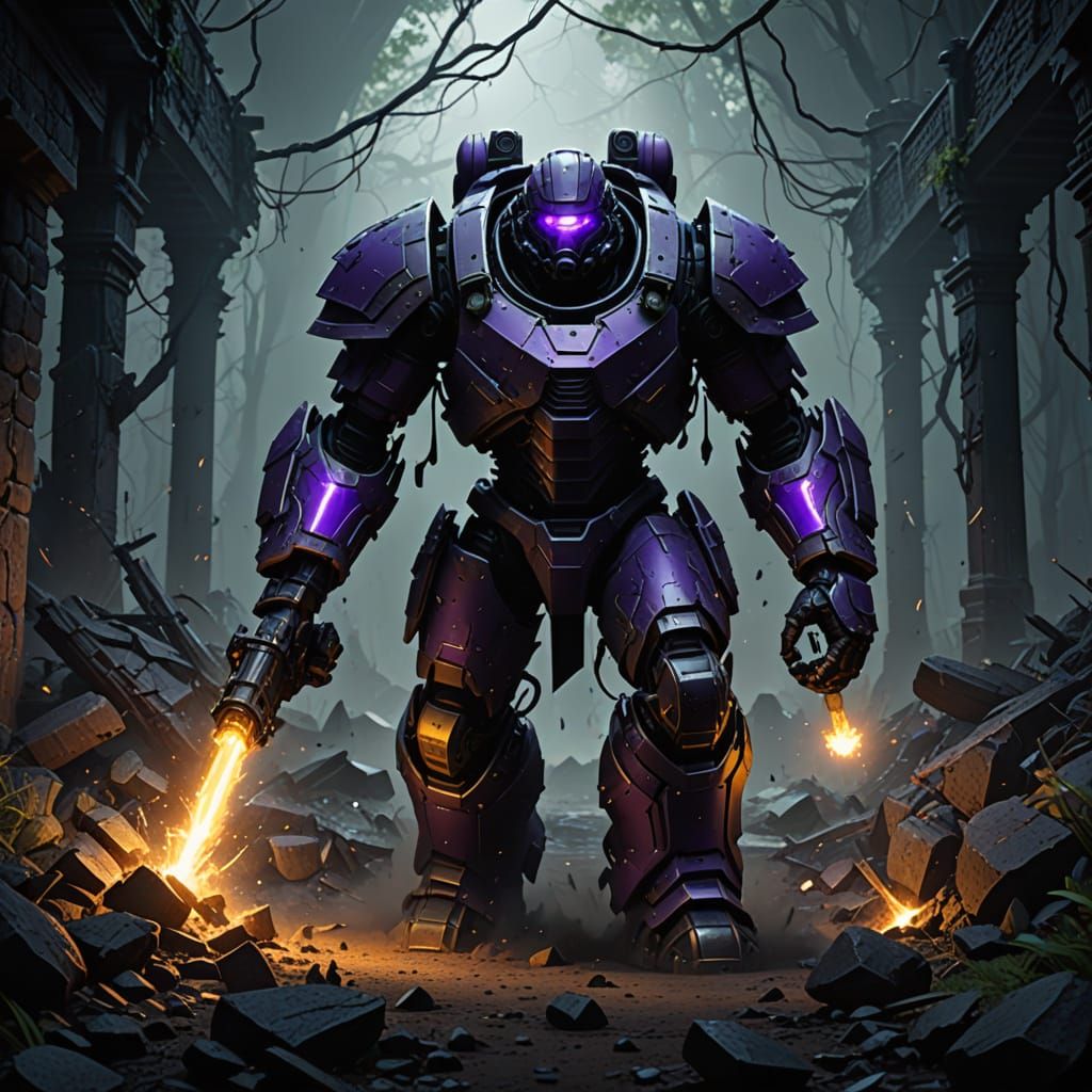 Shardborne Golem: Dark Fantasy Concept Art