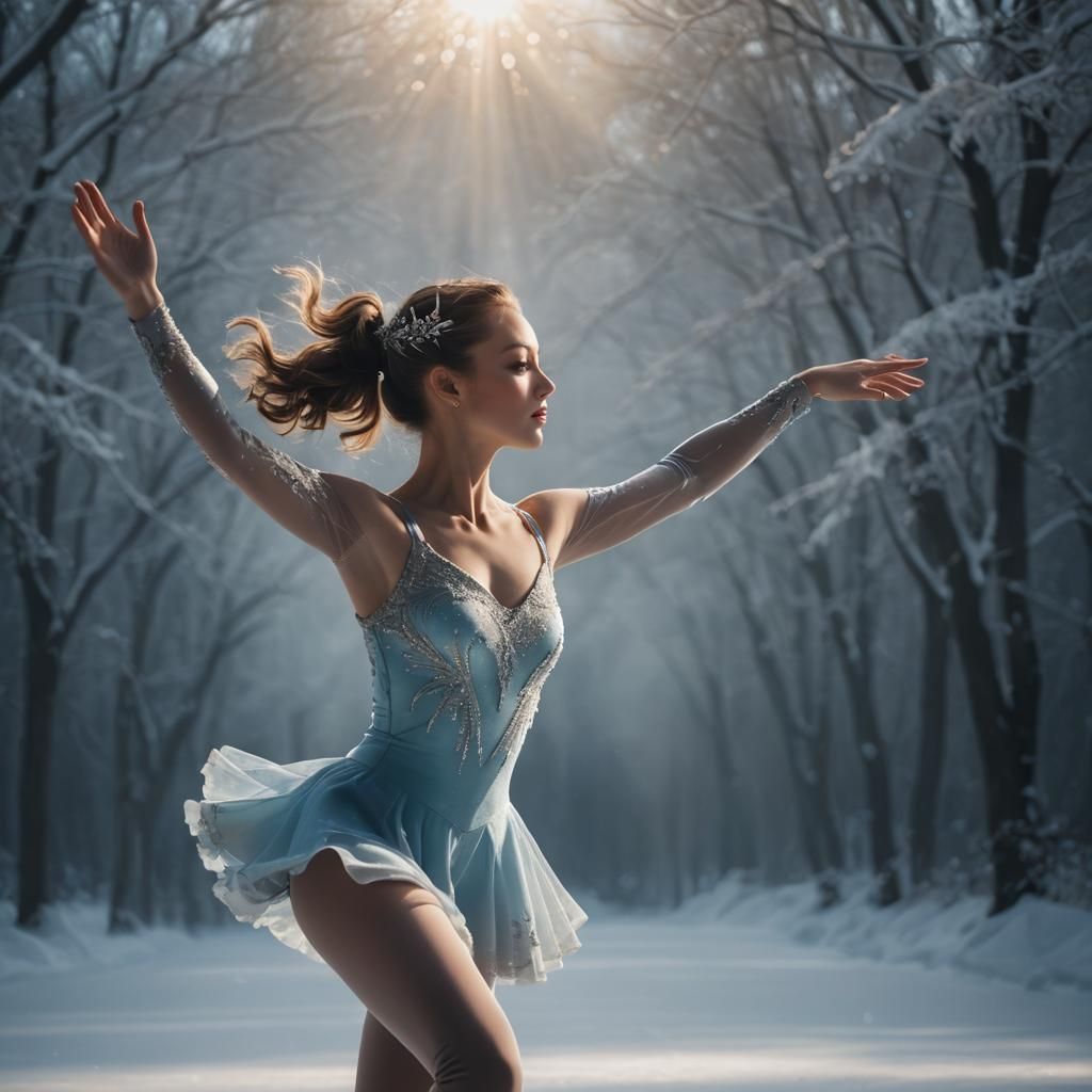 Figure Skater in Divine Sunshine