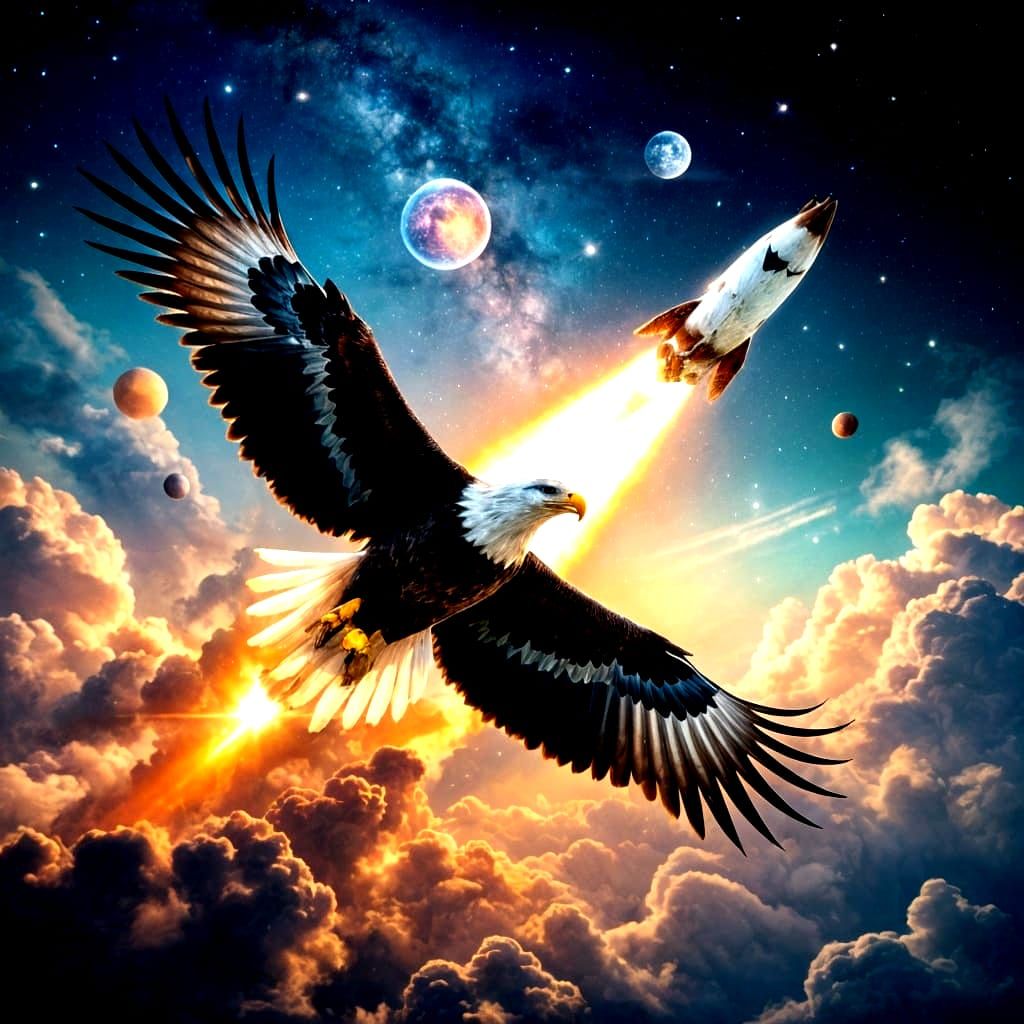 Rocket power and eagles grace...