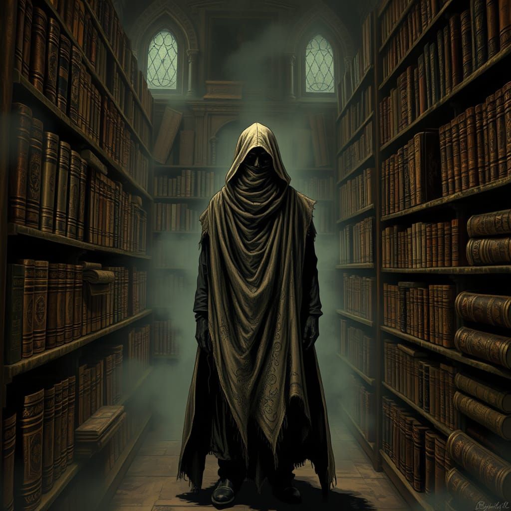 Ethereal Horror in a Forgotten, Dark Library