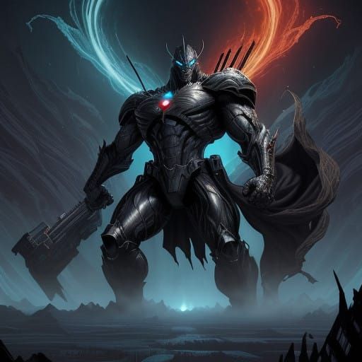 Cosmic Warrior Emerges from the Shadows