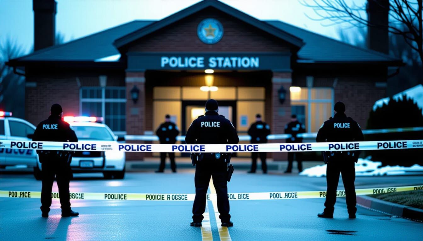 Police Secure Station with Secure Perimeter