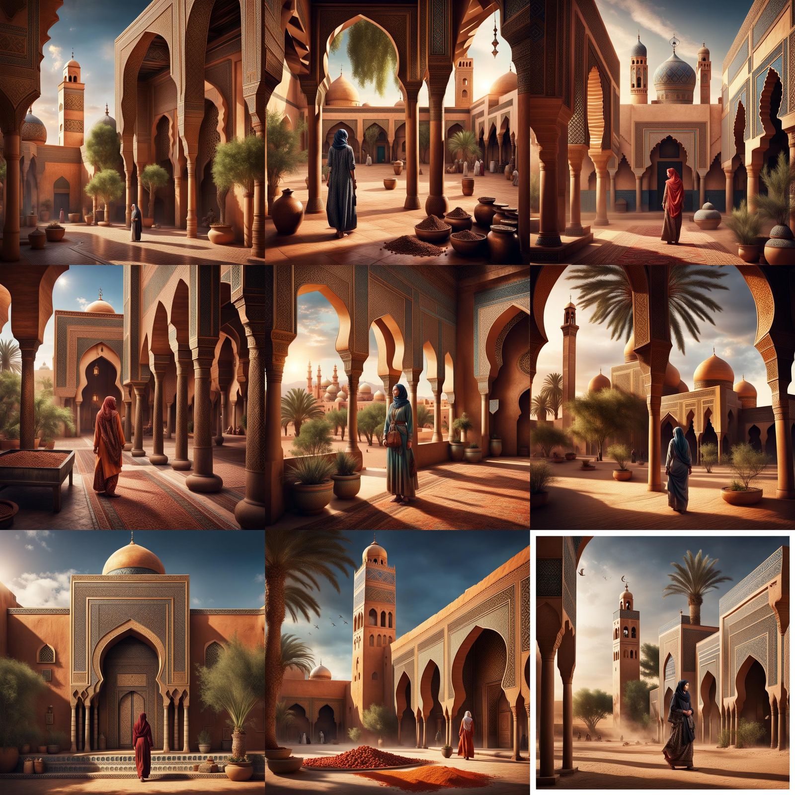 Moroccan Jeweller in Marrakech: A Digital Painting