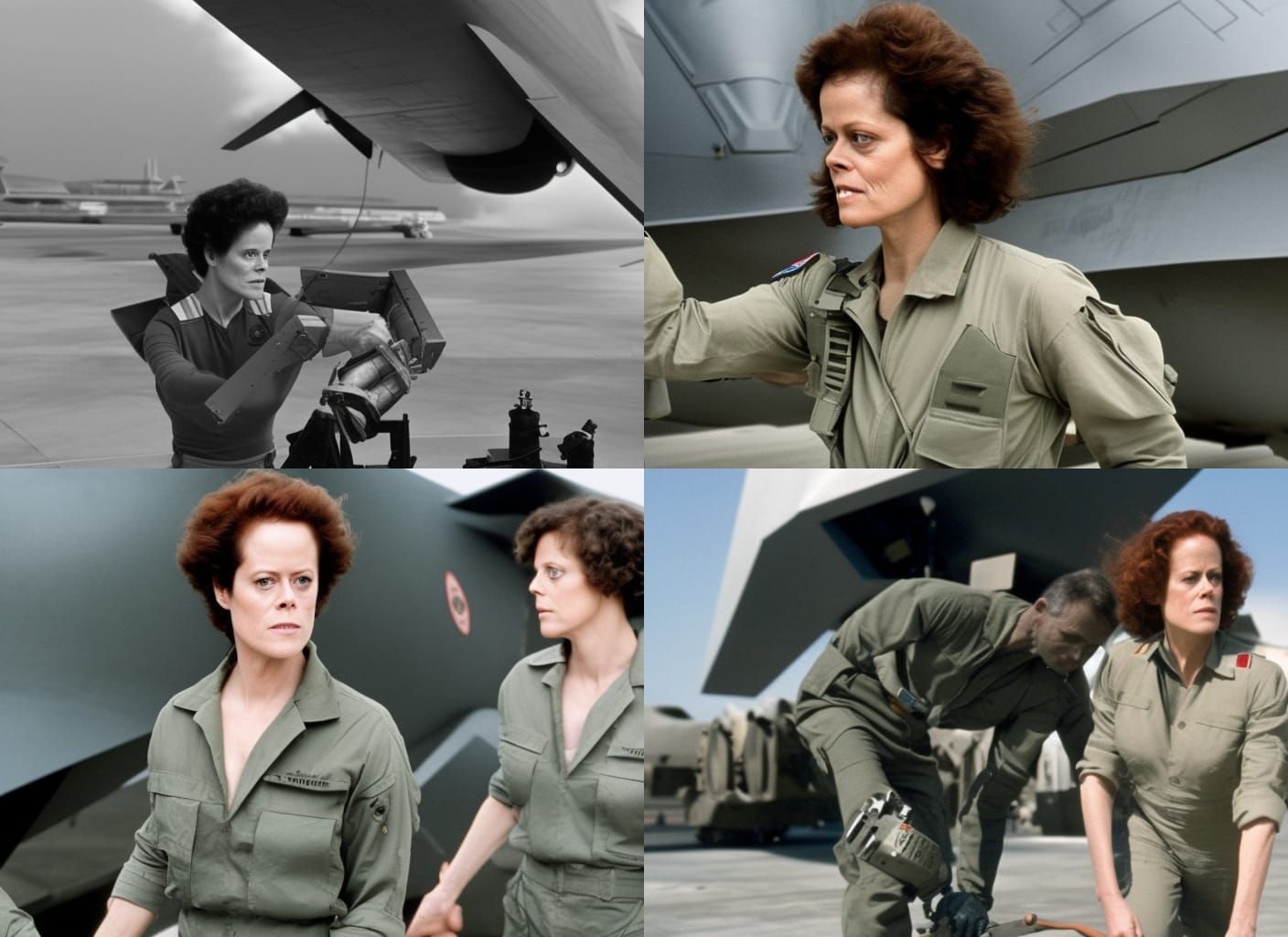 Sigourney Weaver Mines Stealth Bomber
