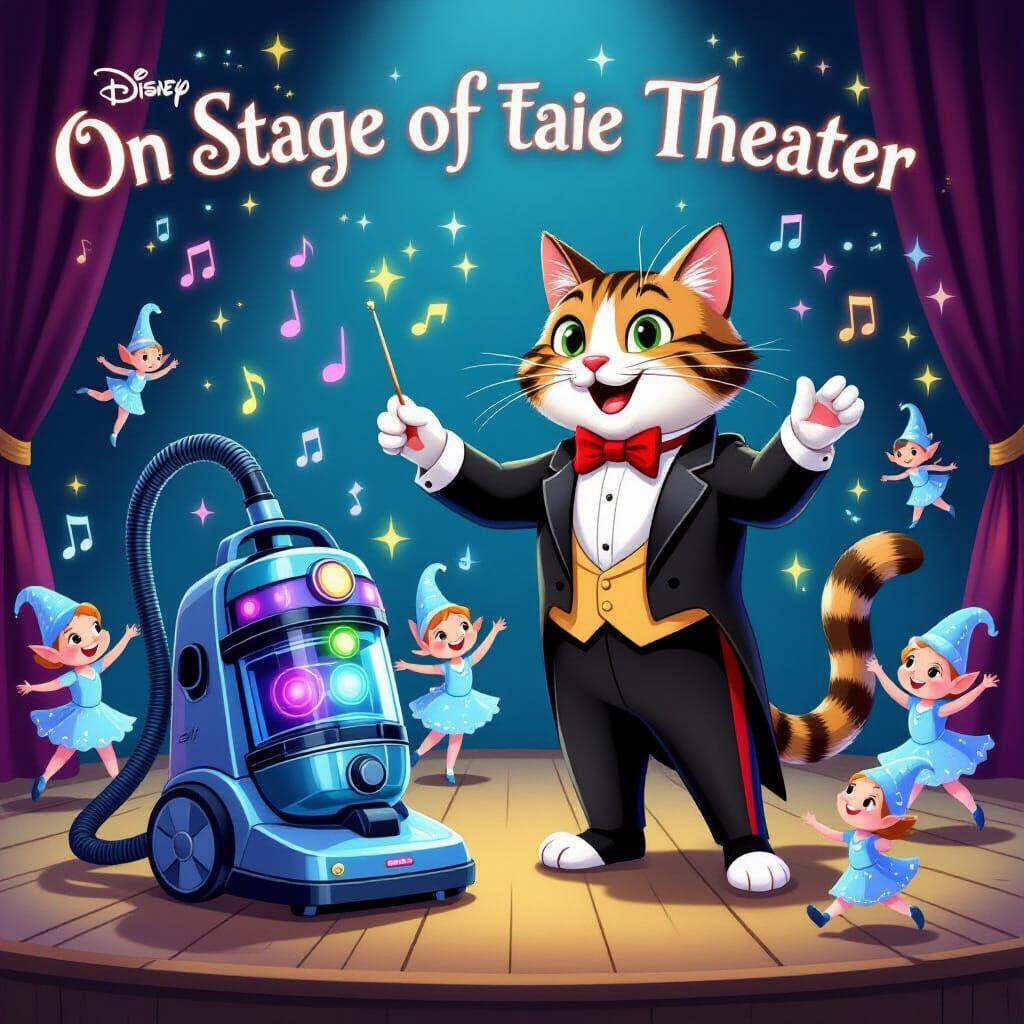 Conductor Cat Leads Magical Vacuum Orchestra