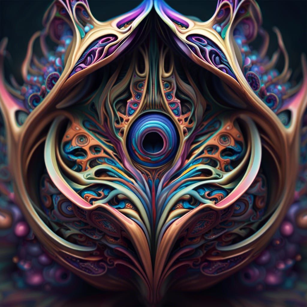 Mystical Psychedelic Pod: Sparse Concept Art