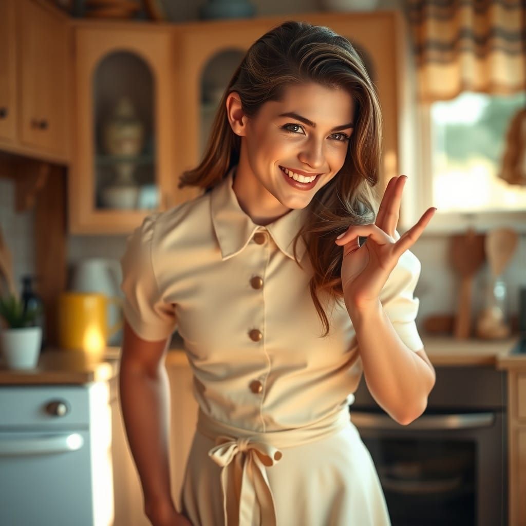 Elegant Young Man in 1950s-Inspired Dress