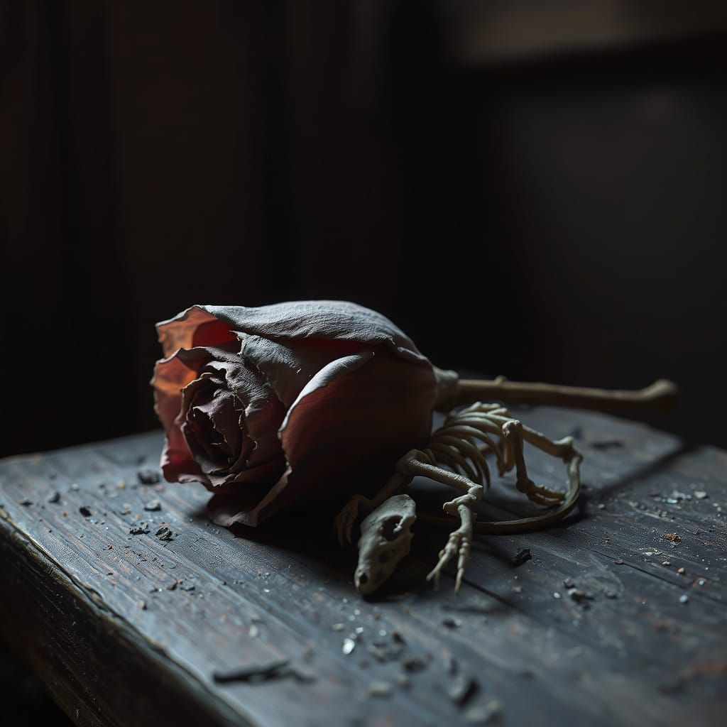 Ethereal Attic Scene in Hyper-Realistic Style