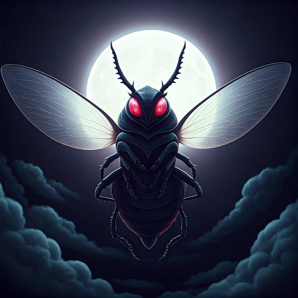 Poison Hissuan Goodra Bug Flying at Night