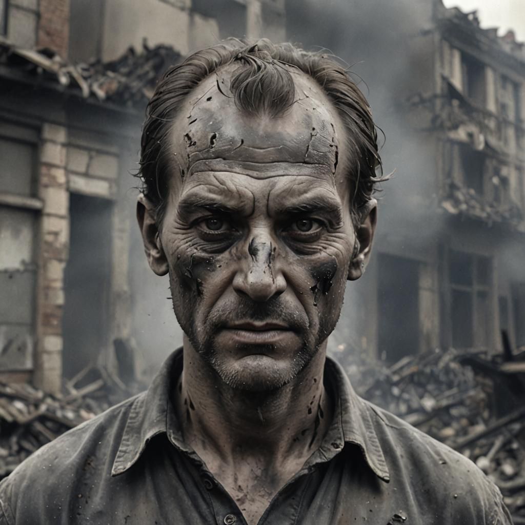 Man in Ruins: Post-Apocalyptic Masterpiece