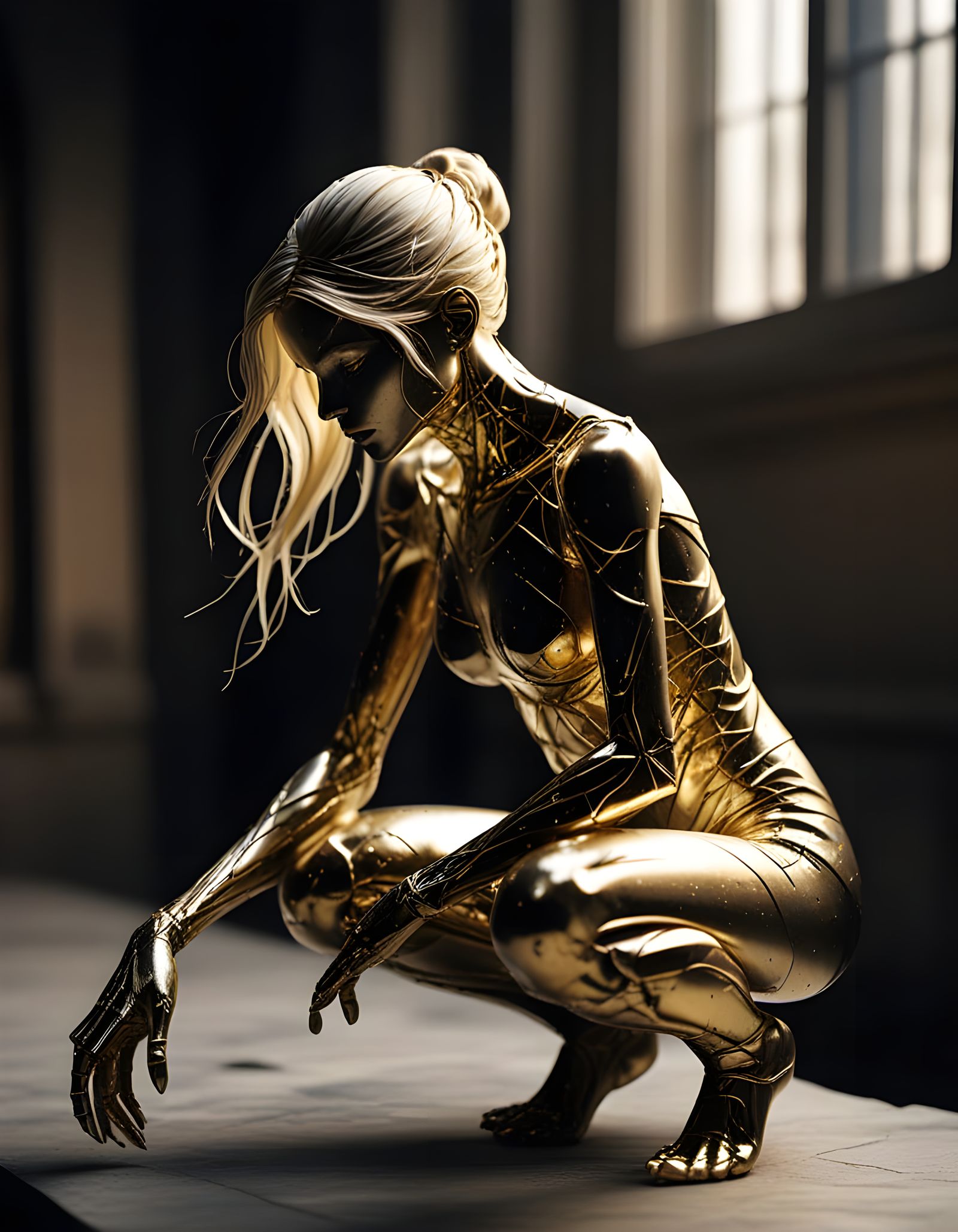 She loves only gold.