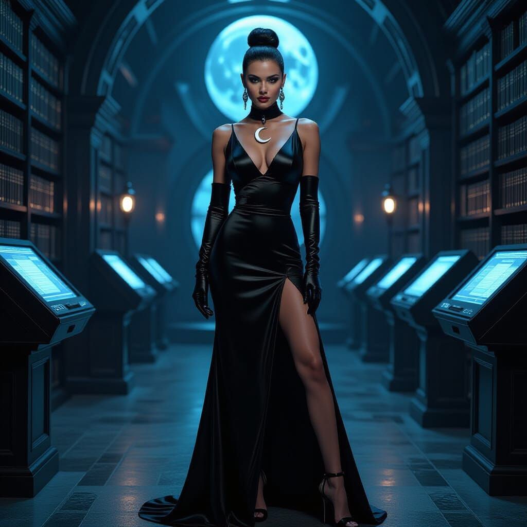 Femme Fatale in Archive, Gothic Futurism