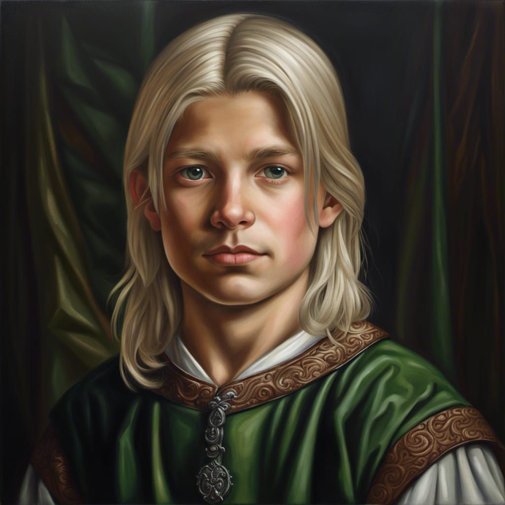 Erlan as a young boy