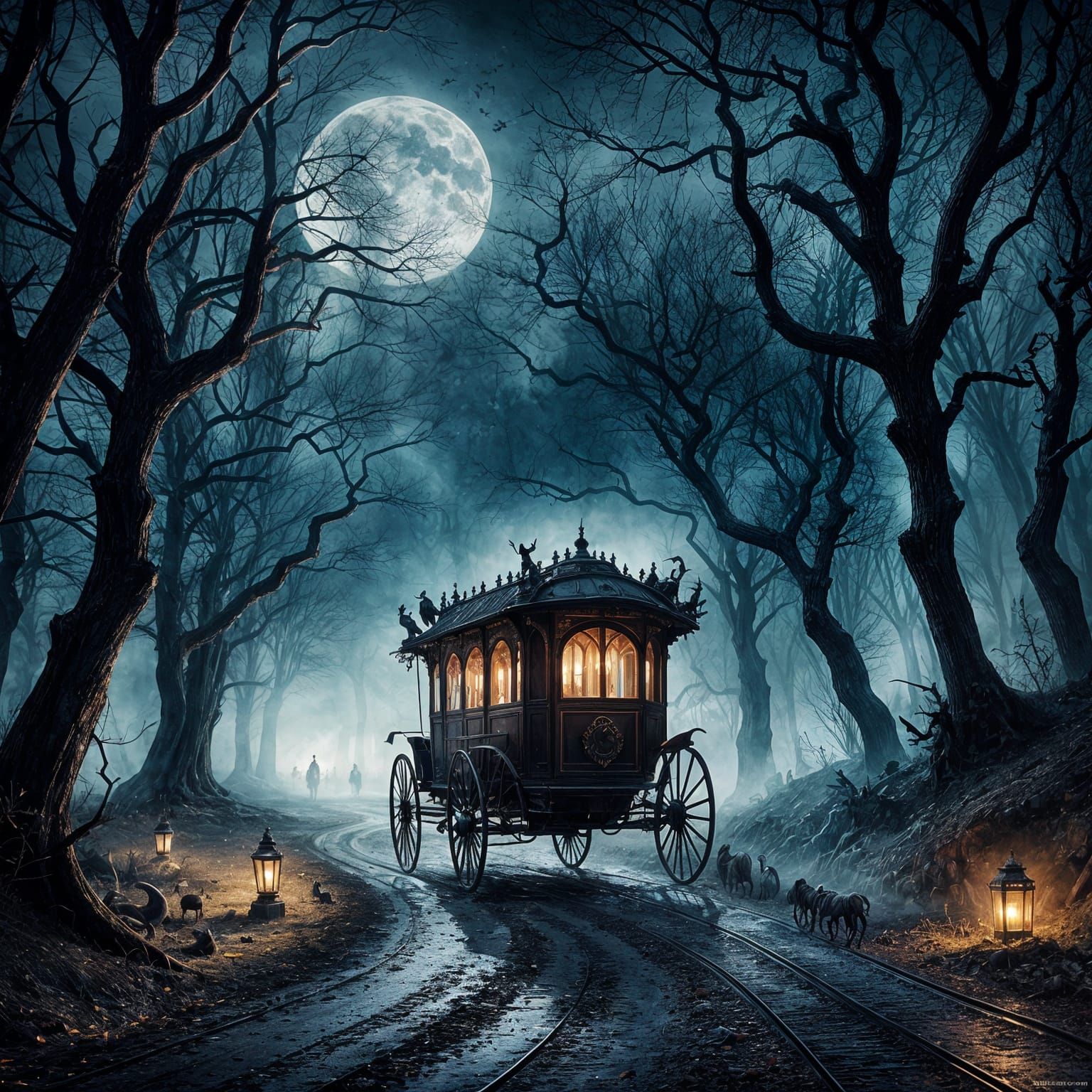Carriage in Transylvania: Creepy Night Journey