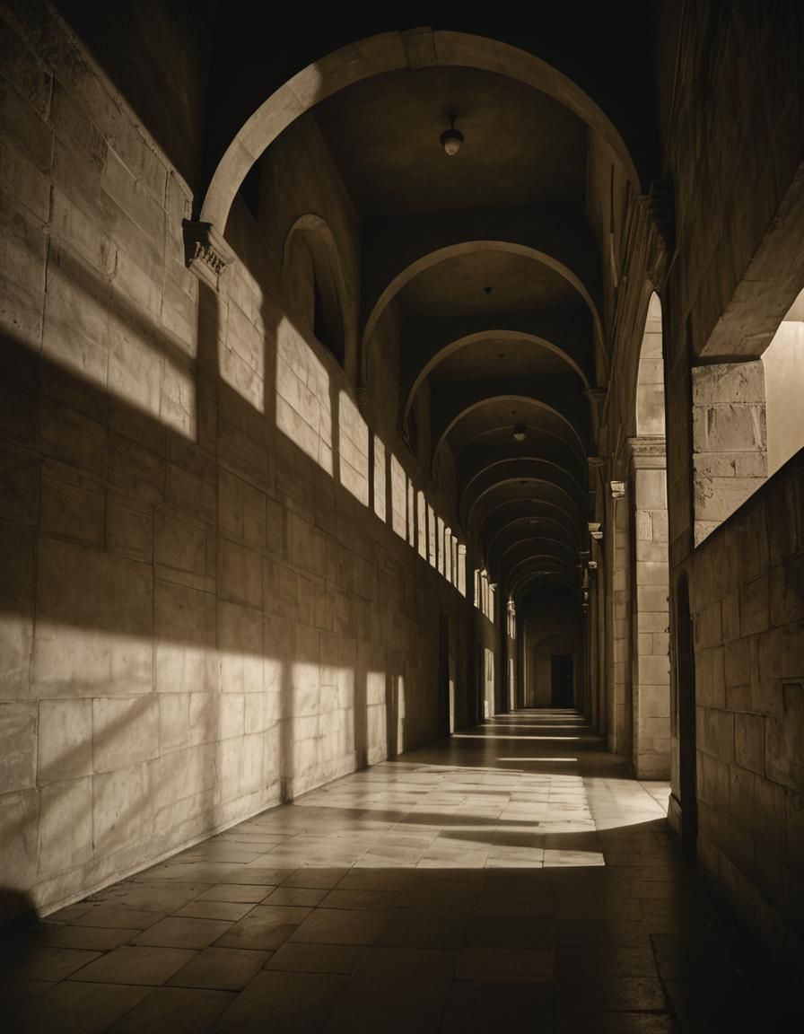 huge architectural liminal space