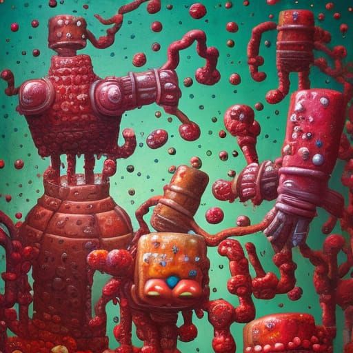 Sugar Golems vs HandMilk in Contemporary Horror Art