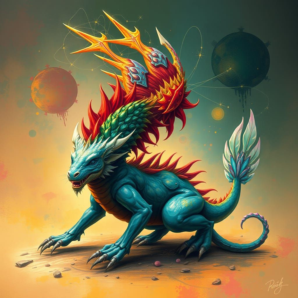 Dreamlike Animal Hybrids with Abstract Textures