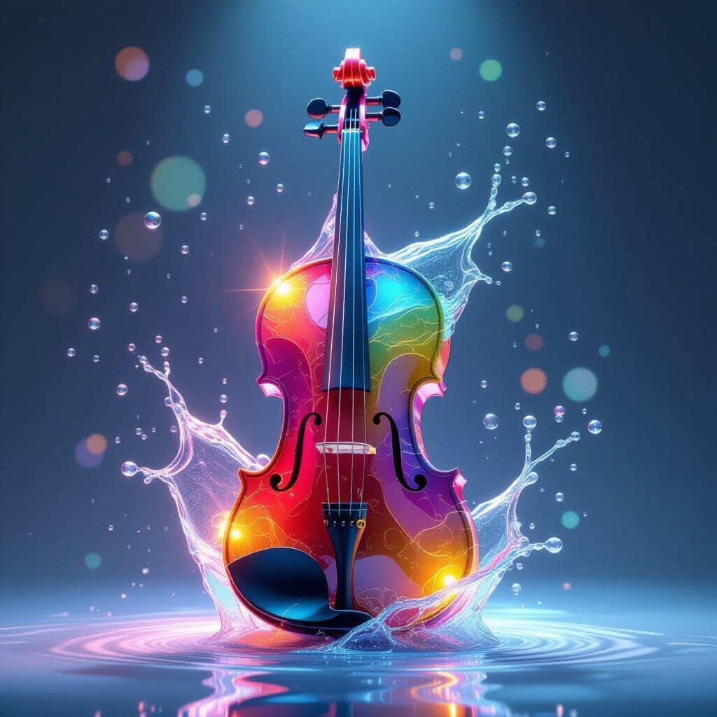 Abstract Soda Sculpture: Violin and Cello Forms