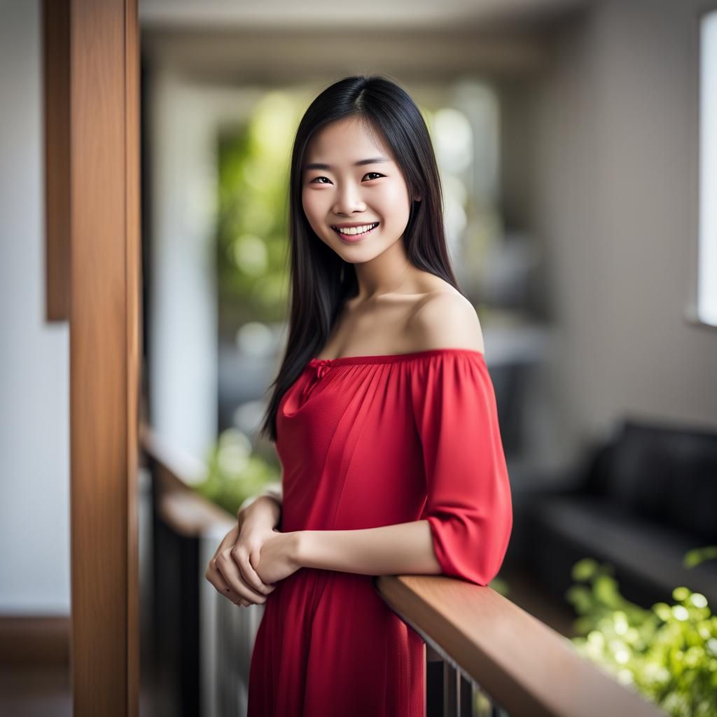 Radiant Filipina Supermodel with Confident Smile