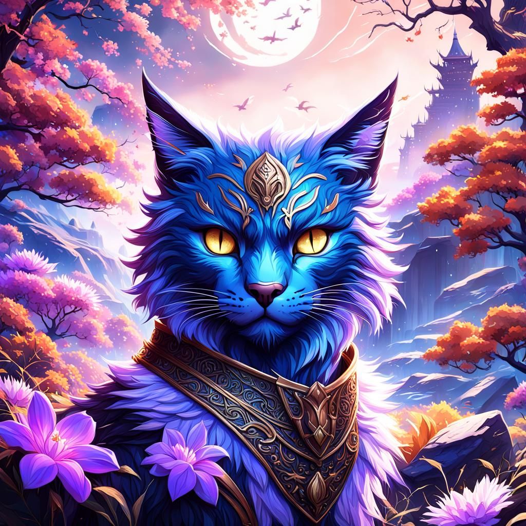 Blossomfall Warrior Cats: Detailed Matte Painting