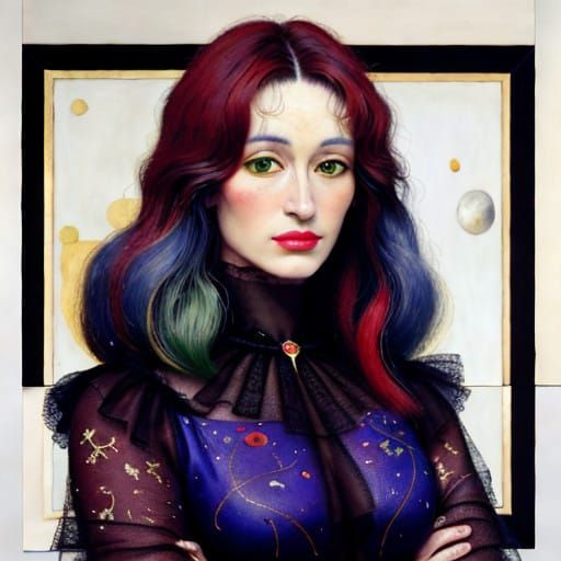 Surrealistic Beauty in Oil on Canvas