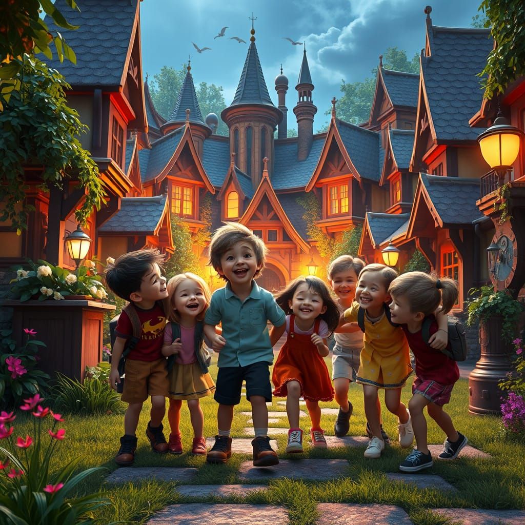 Whimsical Schoolyard Wonderland