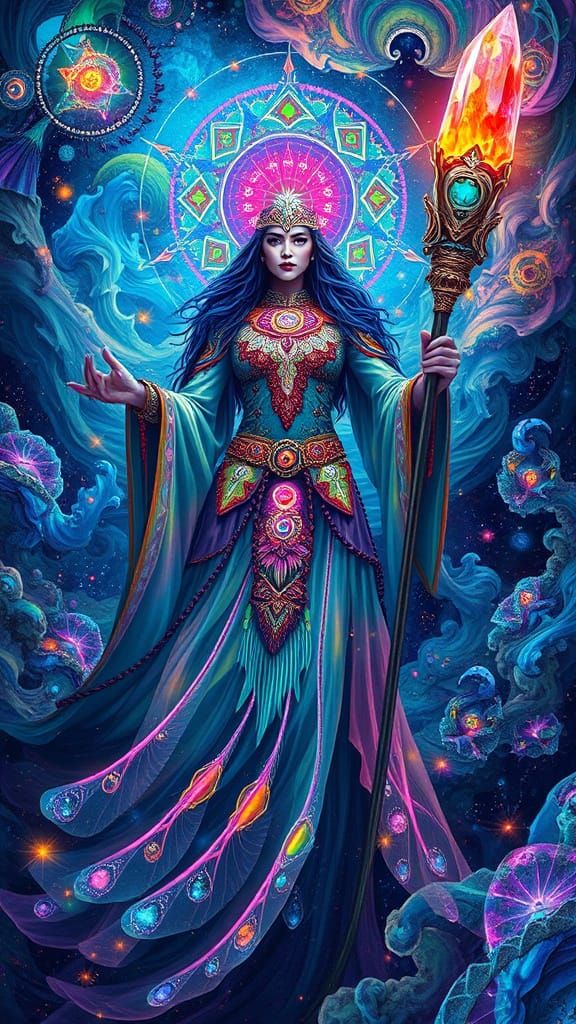 quantum psychedelic shamanic kaleidoscope technician