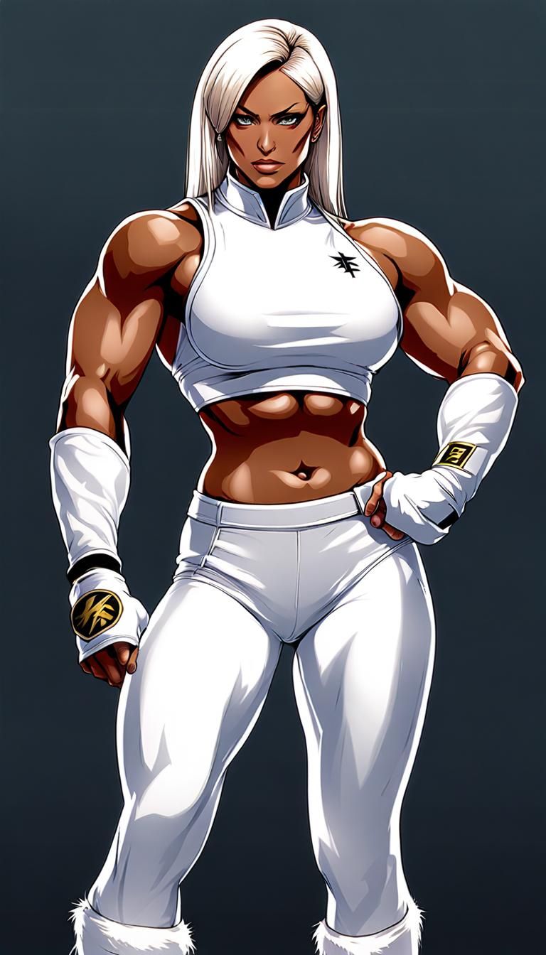 Female Bodybuilder in King of Fighters Style