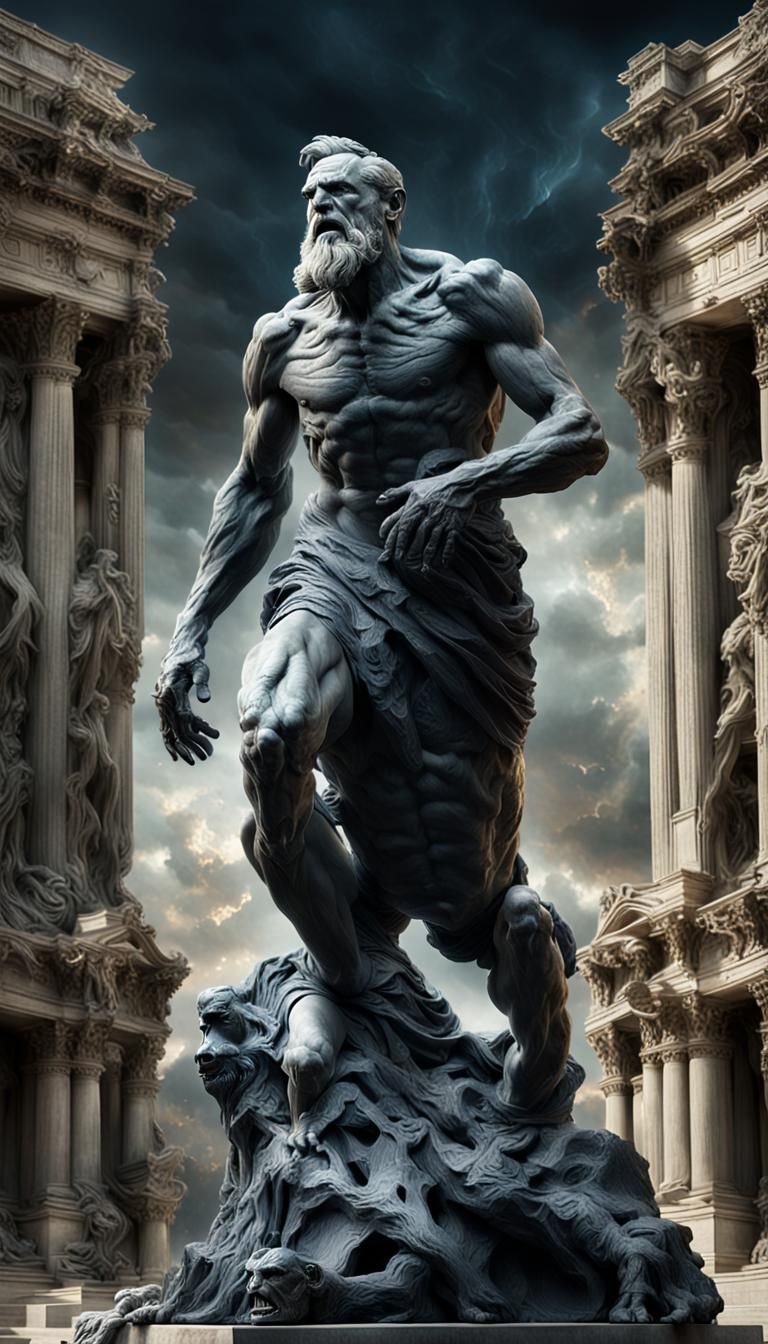 Tormented Prometheus Rodin Sculpture